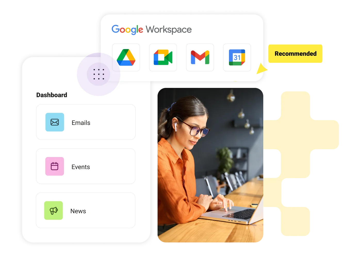 Google Workspaceのために設計された唯一のイントラネット