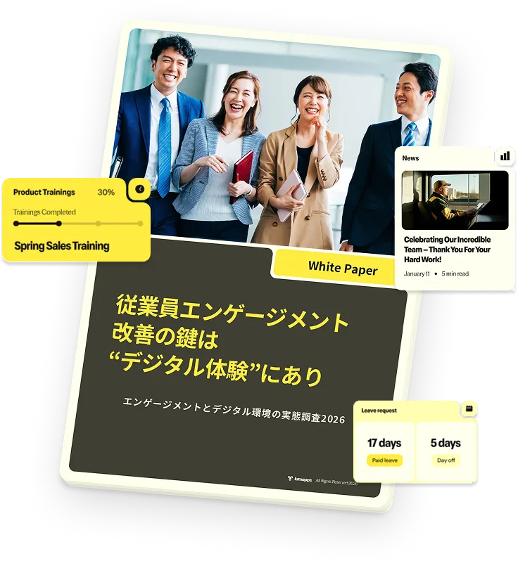 従業員エンゲージメント実態調査レポートの表紙